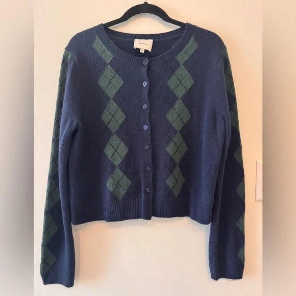 Reformation Clara Argyle Cardigan - Picture 4 of 6